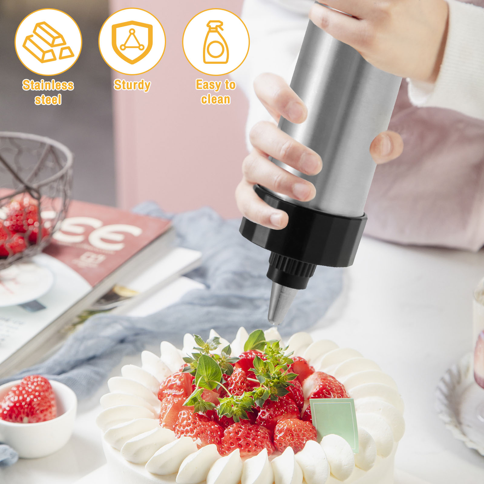Kit de pistola de prensa de bi - Churros Maker Gun avaliação e preço
